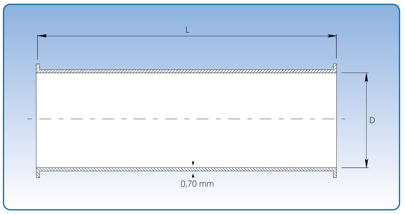 Bản vẽ ống gió tròn mạ kẽm