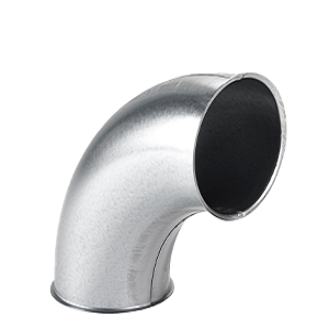 Co ống gió dập trơn mạ kẽm 90 độ