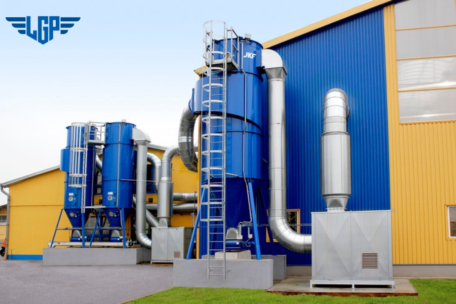 Hệ thống hút bụi gỗ công nghiệp chuyên dùng để thu gom và xử lý bụi gỗ, mùn cưa, dăm bào Hệ thống hút bụi gỗ công nghiệp chuyên dùng để thu gom và xử lý bụi gỗ, mùn cưa, dăm bào