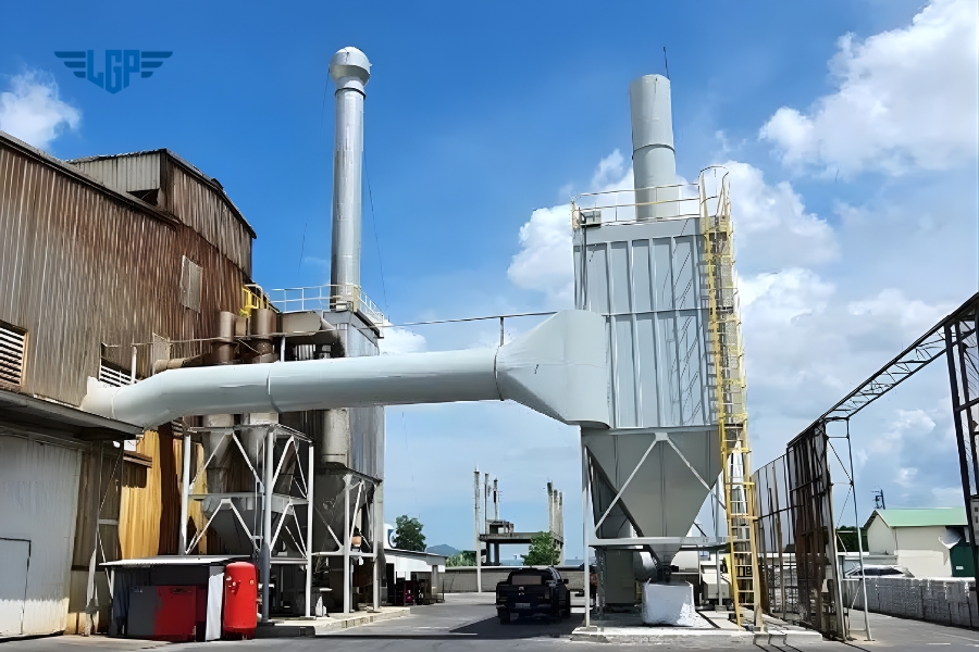 Sơ đồ và cấu tạo của hệ thống lọc bụi túi vải