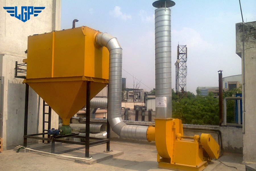 Hệ thống Cyclone thường lắp đặt ở giai đoạn đầu tiên, đặc biệt hiệu quả với nhôm dạng vảy hoặc có tạp chất lẫn