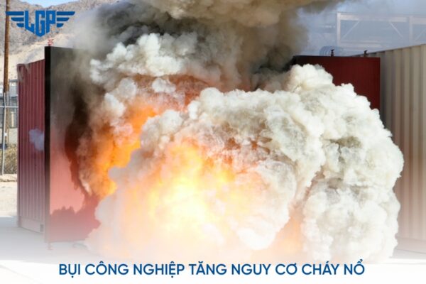 Xử lý bụi công nghiệp giúp giảm nguy cơ phát sinh tia lửa và cháy nổ